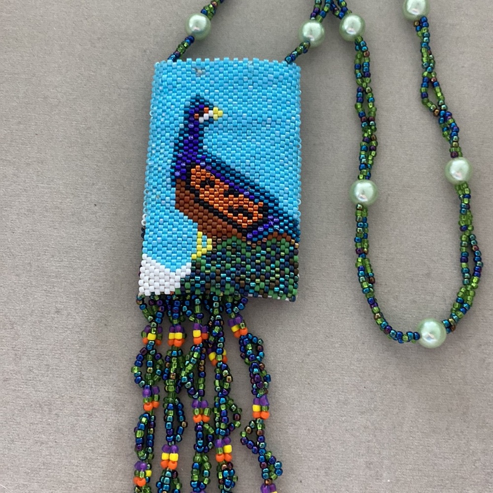 Native Handed Beaded Pouch - Picture 3 of 3